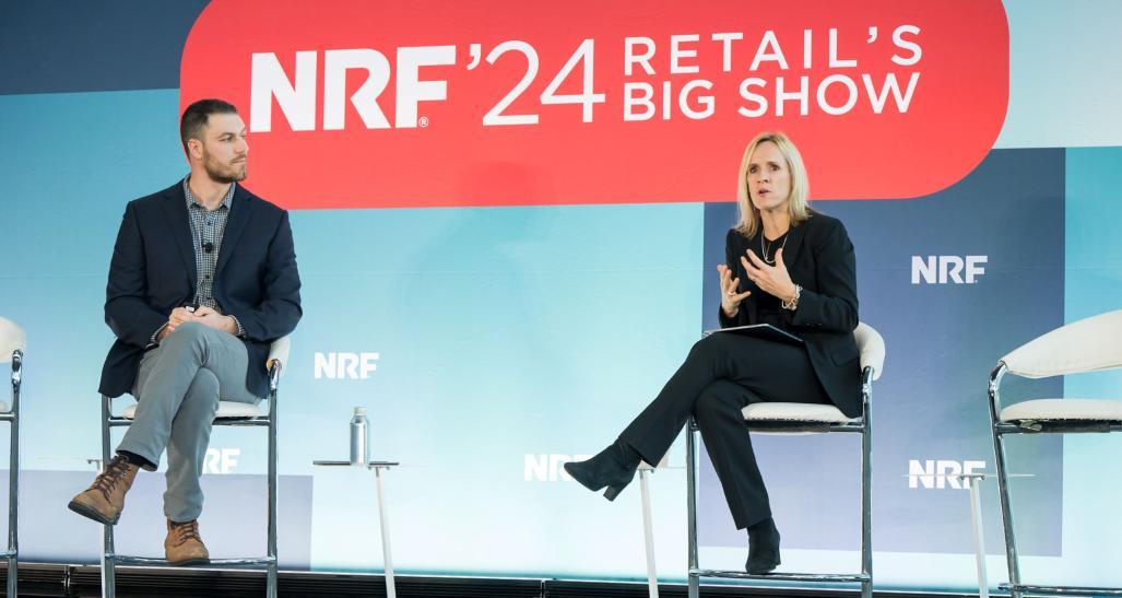 Jane Ewing and David Guggina at NRF Supply Chain 360 Summit.