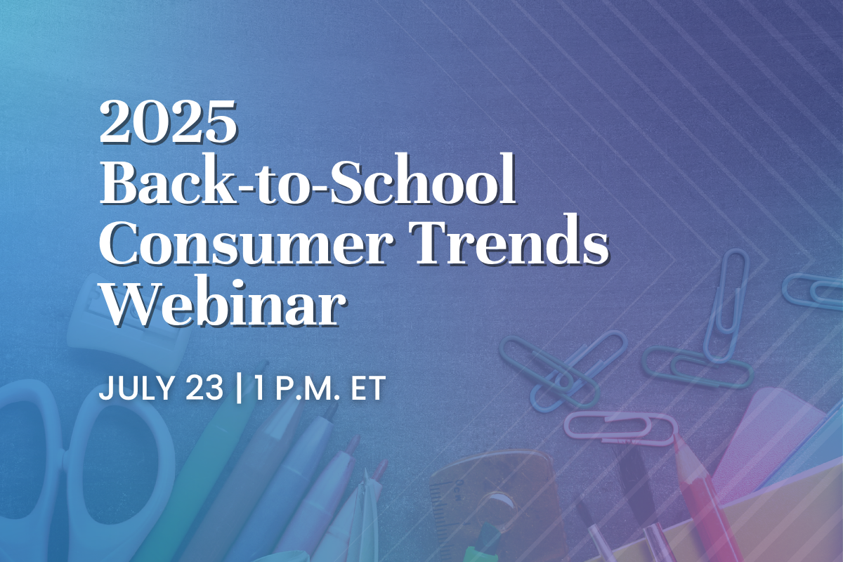 NRF Back-to-School consumer trends webinar graphic.