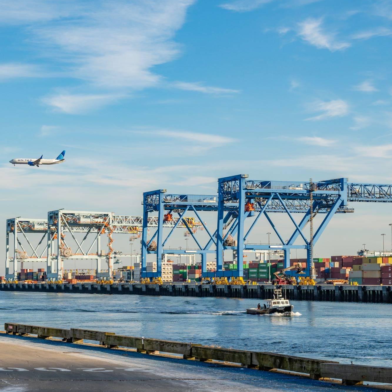 The port of Boston.