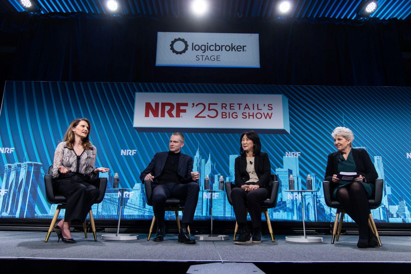 Retail leaders of Vendors in Partnership, Albertsons Companies, Pacsun and Schwarz Digital GmbH & Co. KG (Lidl) speaking at NRF 2025.