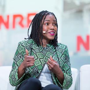 Stacy Brown-Philpot, CEO of TaskRabbit, on stage at NRF 2019